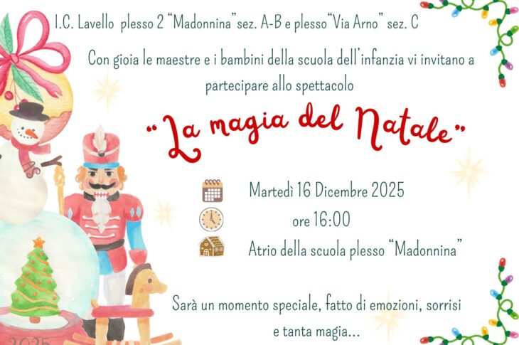 Manifestazione Natale scuola Infanzia Madonnina