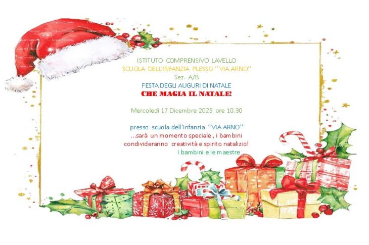 Manifestazione Natale via Arno 2025