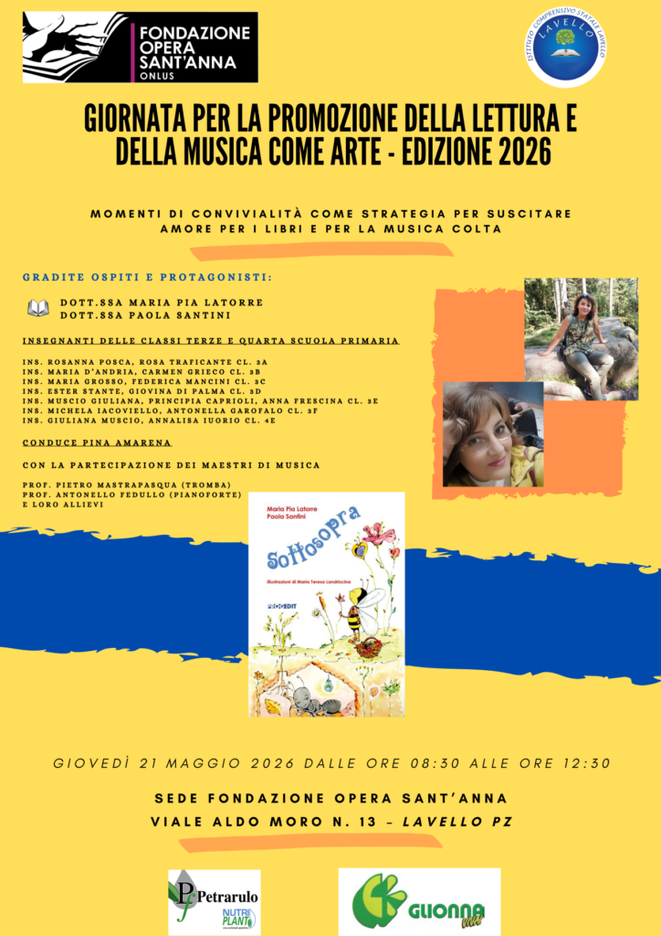 Locandina progetto lettura 21 maggio 2026