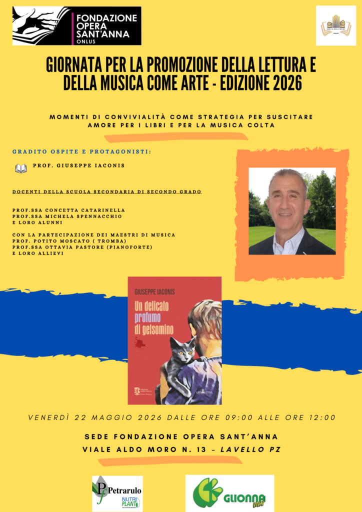 Locandina progetto lettura 22 maggio 2026