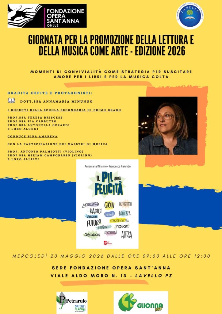 Progetto lettura 20 maggio 2026 locandina